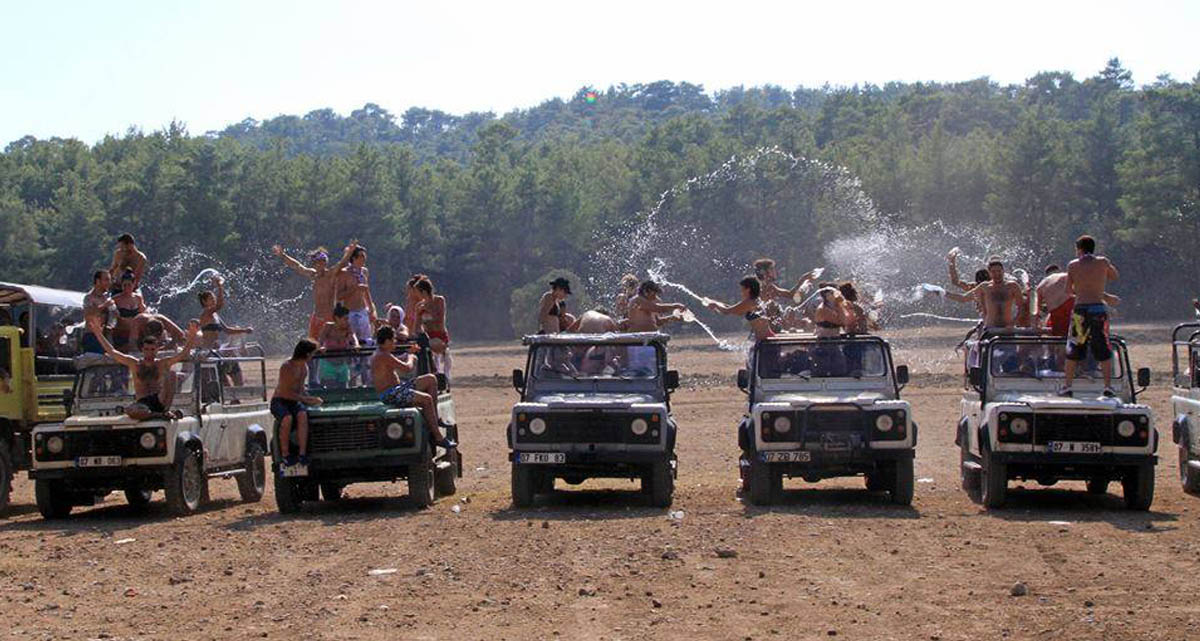 jeepsafari Antalya koprulukanyon Gokcesu camping rafting